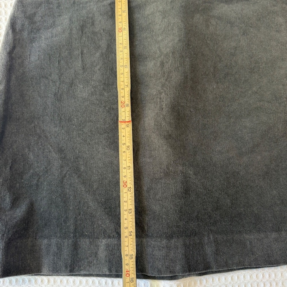 Banana Republic Womens Gray Corduroy Mini Skirt Size 4 Stretch Cotton Straight - Picture 5 of 5